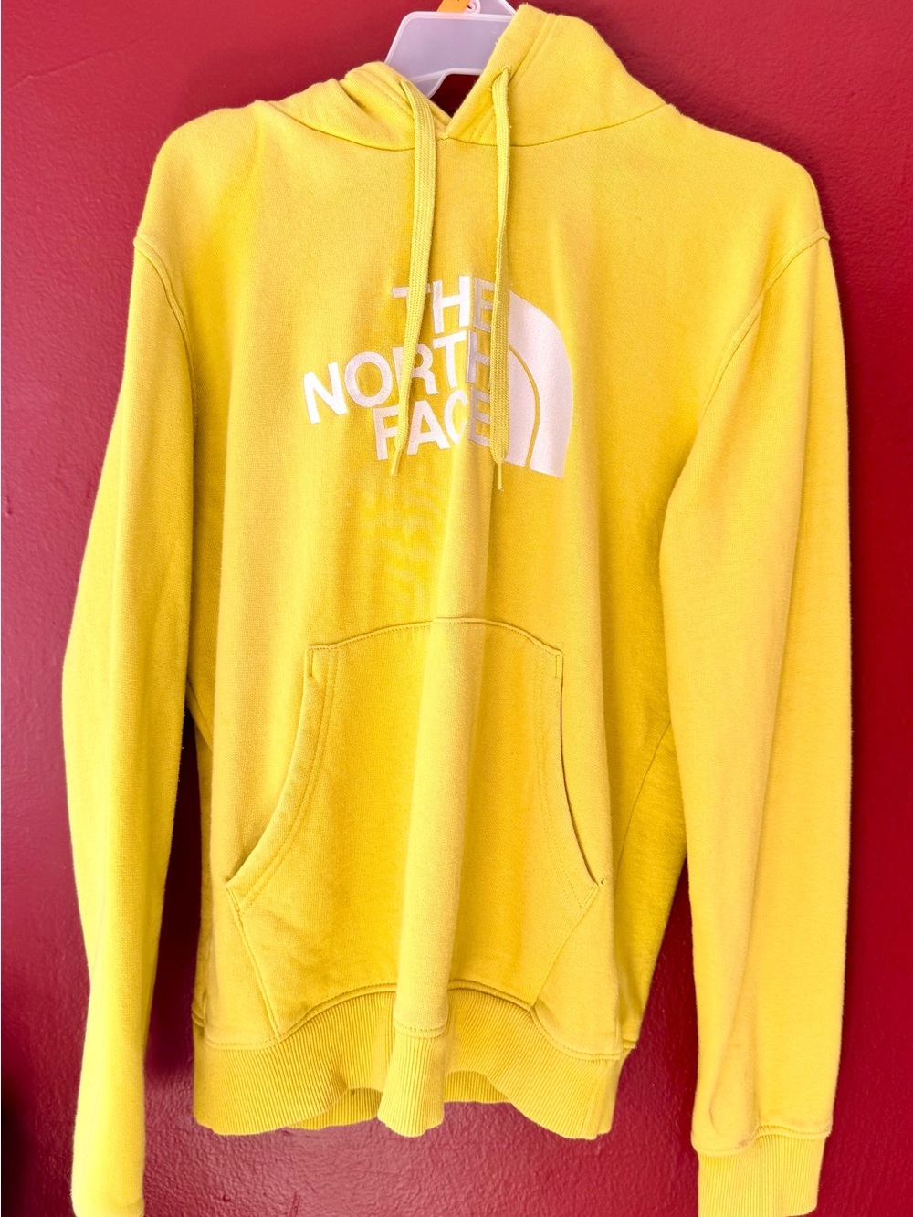 The North Face Men's Yellow Half Dome Pullover Hoodie - Size M